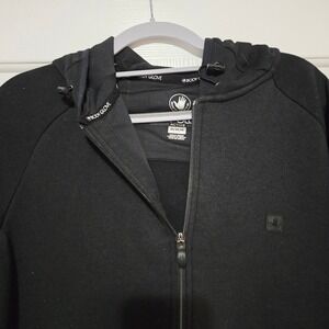 Body Glove Active Cozy Warm Hoodie Full Zip Black Athleisure Pockets Mens M